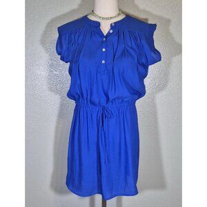 FARM RIO Blue Solid Dress Medium